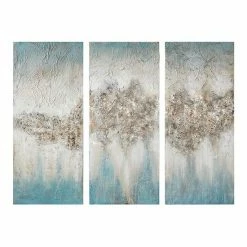 Madison Park Blue Luminous Canvas Wall Decor 3-piece Set