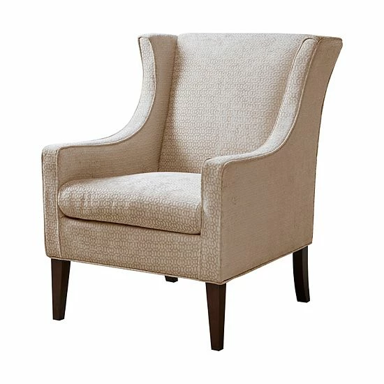 Madison Park Preston Wing Arm Chair Cream - Image 8