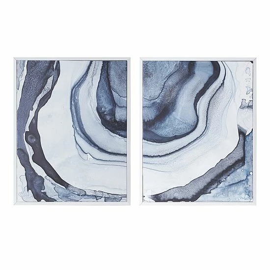 Madison Park Agate Canvas Wall Art 2-piece Set