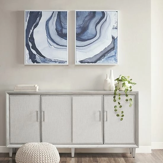 Madison Park Agate Canvas Wall Art 2-piece Set - Image 3