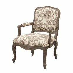 Madison Park Charlotte Camel Back Accent Arm Chair Natural