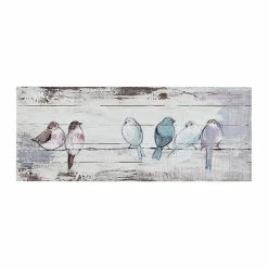 Madison Park Perched Birds Plank Wall Art