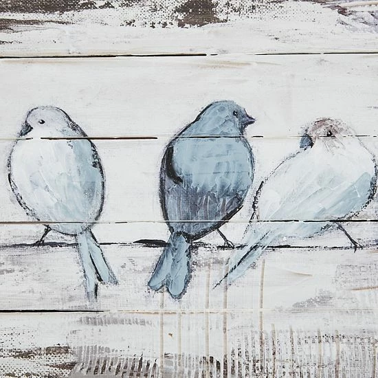 Madison Park Perched Birds Plank Wall Art - Image 3
