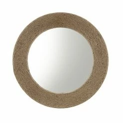 Madison Park Cove Round Rope Wall Mirror