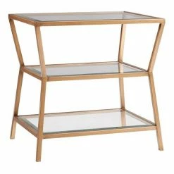 Madison Park Zoey Gold Finish End Table