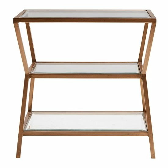 Madison Park Zoey Gold Finish End Table - Image 2