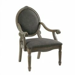 Madison Park Brentwood Accent Arm Chair Gray Geo