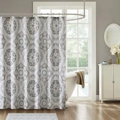 Madison Park Torin Cotton Printed Shower Curtain