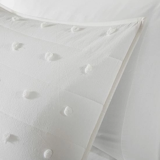 Madison Park Maize Cotton Jacquard Coverlet Set Ivory - Image 4