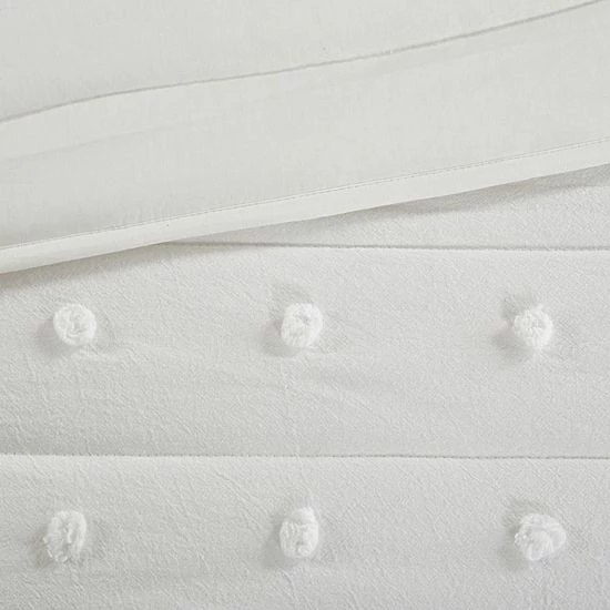 Madison Park Maize Cotton Jacquard Coverlet Set Ivory - Image 5