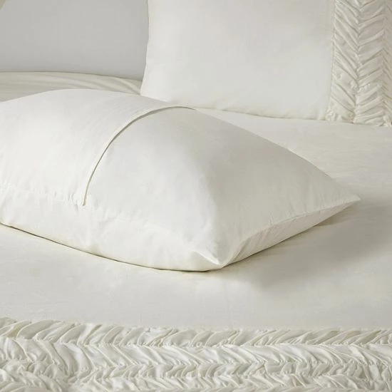 Madison Park Emma Duvet Cover Set With Shams White - Image 5