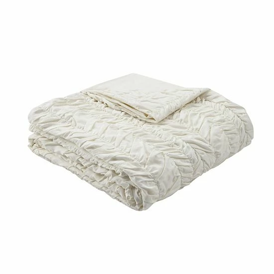 Madison Park Emma Duvet Cover Set With Shams White - Image 6
