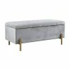 Madison Park Boyden Luxurious Upholstered Storage Bench