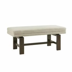 Madison Park Ashford Upholstered Accent Bench Ottoman