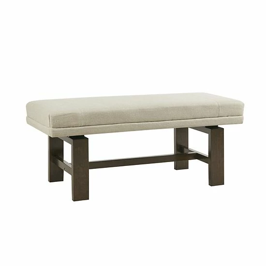 Madison Park Ashford Upholstered Accent Bench Ottoman