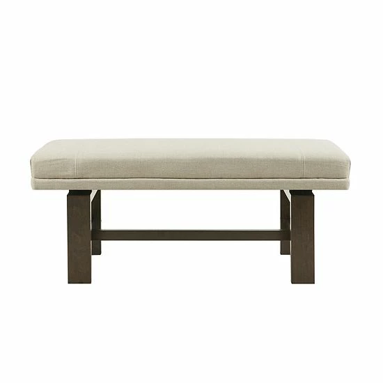 Madison Park Ashford Upholstered Accent Bench Ottoman - Image 3
