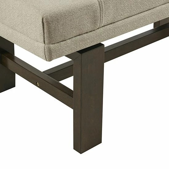 Madison Park Ashford Upholstered Accent Bench Ottoman - Image 5