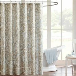 Madison Park Pure Dermot Shower Curtain Blue