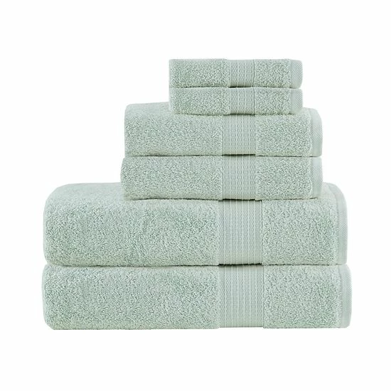 Madison Park Organic Cotton 6-piece Bath Towel Set Navy