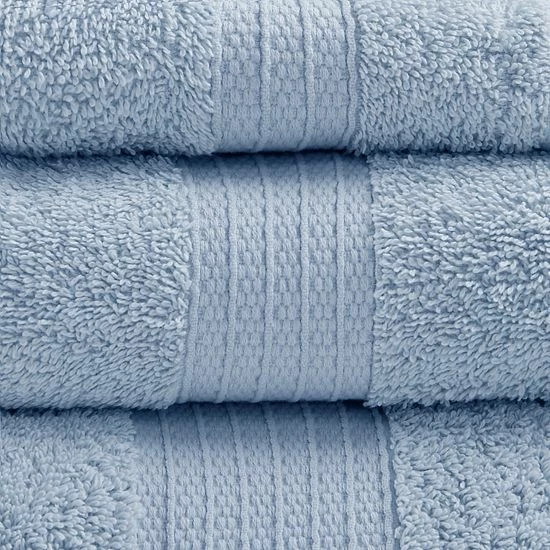 Madison Park Organic Cotton 6-piece Bath Towel Set Navy - Image 4
