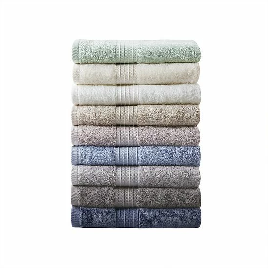 Madison Park Organic Cotton 6-piece Bath Towel Set Navy - Image 5
