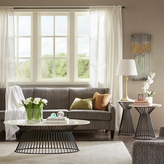 Madison Park Keaton Marble Top End Table - Image 4