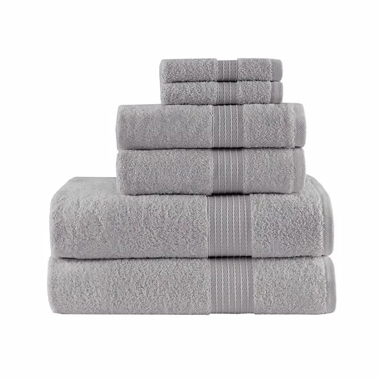 Madison Park Organic Cotton 6-piece Bath Towel Set Navy - Image 12