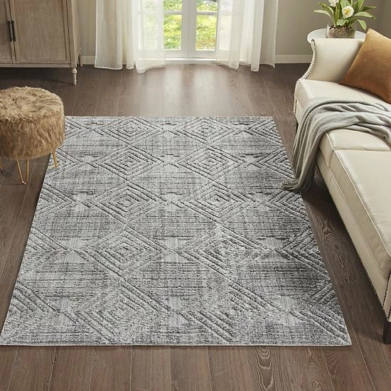 Madison Park Sophia Terni Geo Washable Area Rug - Image 2