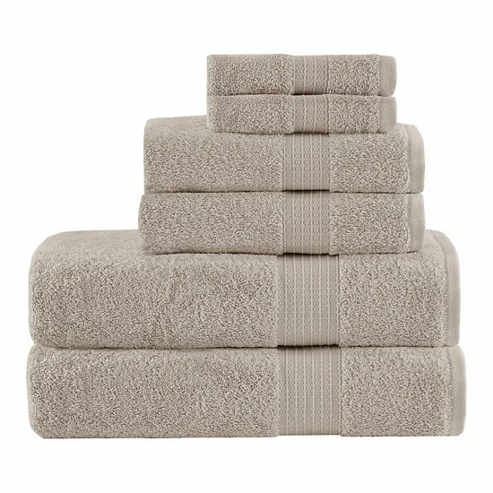 Madison Park Organic Cotton 6-piece Bath Towel Set Navy - Image 15