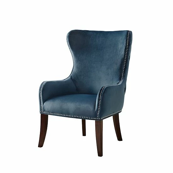Madison Park Irvine Accent Chair Slate Blue - Image 7