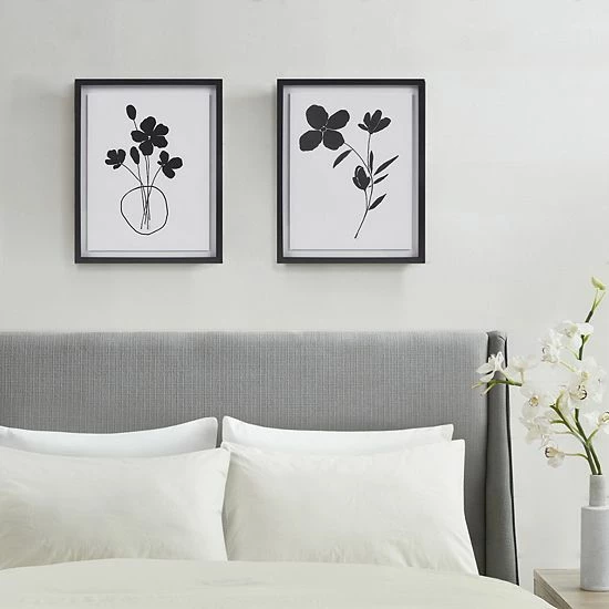 Madison Park Floating Floret Framed Wall Art 2-piece Set - Image 3