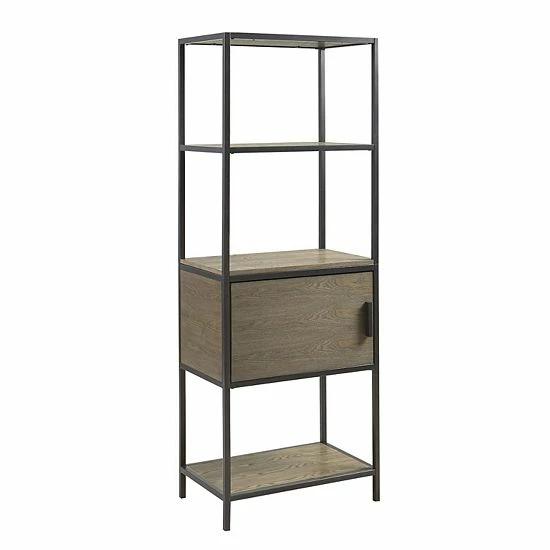 Madison Park Pagosa 3-Shelf Bookcase & Lower Storage Cabinet Set