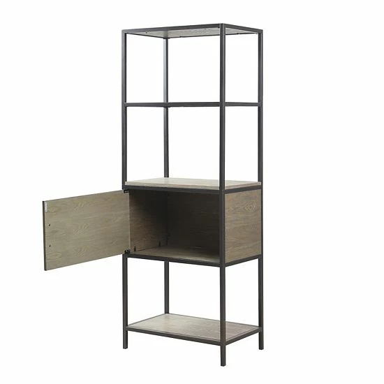 Madison Park Pagosa 3-Shelf Bookcase & Lower Storage Cabinet Set - Image 7
