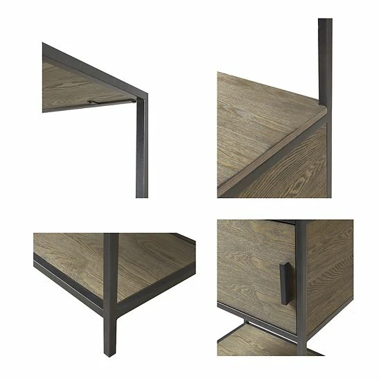 Madison Park Pagosa 3-Shelf Bookcase & Lower Storage Cabinet Set - Image 10