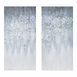 Madison Park Winter Glaze Textured Canvas Wall Decor 2-piece Set