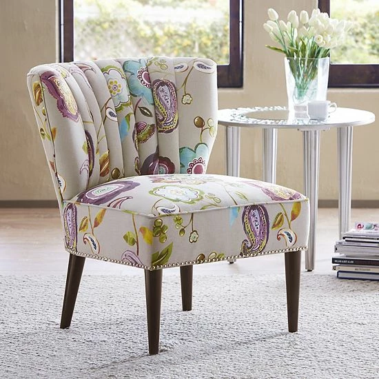 Madison Park Abby Accent Chair Pink Multi - Image 2