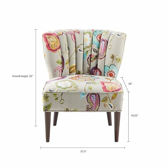 Madison Park Abby Accent Chair Pink Multi - Image 8