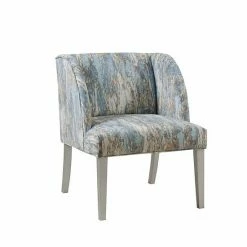 Madison Park Zuma Upholstered Low Profile Wingback Accent Lounge Chair