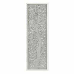 Madison Park Laurel Branches Carved Panel Wall Decor
