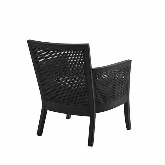 Madison Park Blaine Cane Armchair Tan Espresso - Image 5