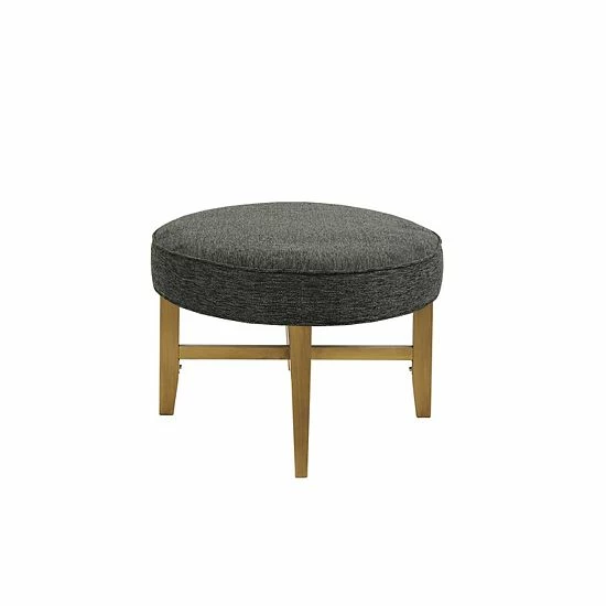 Madison Park Alina Oval Upholstery Cocktail Ottoman - Image 4