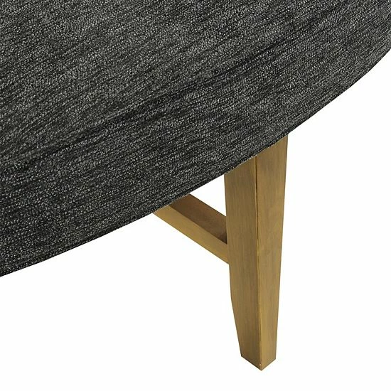 Madison Park Alina Oval Upholstery Cocktail Ottoman - Image 6