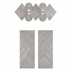 Madison Park Ash Uniquely Shaped Carved Wood 3-Piece Wall Decor Set