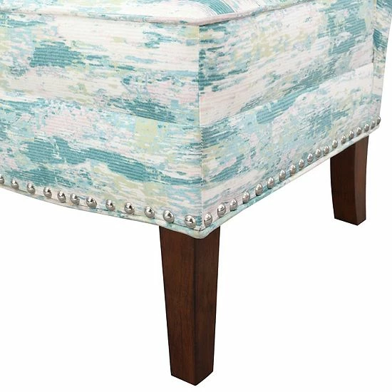 Madison Park Hayden Slipper Accent Chair Blue Multi - Image 7