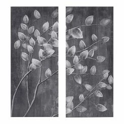 Madison Park Gray Branches Wood Wall Art 2-piece Set