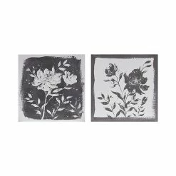 Madison Park Cassia Floral Embellished Canvas 2-Piece Set