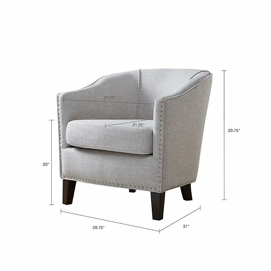 Madison Park Emery Barrel Arm Chair - Image 6