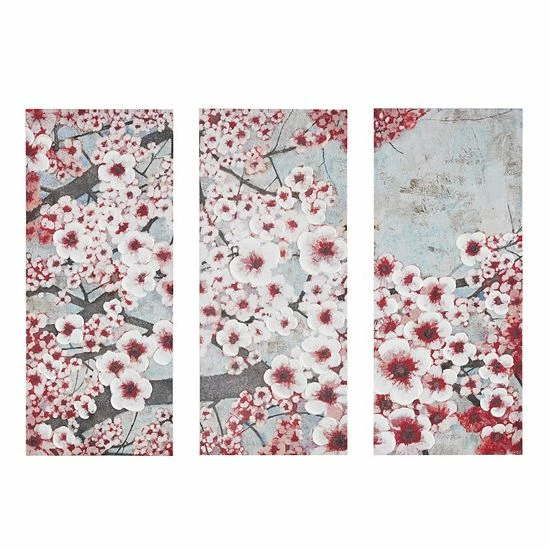 Madison Park Gleeful Bloom Canvas Wall Art 3-piece Set Yellow - Image 2