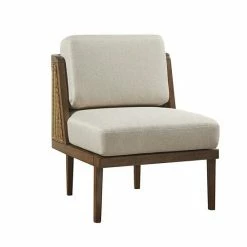 Madison Park Bailey Ratten Accent Armless Chair