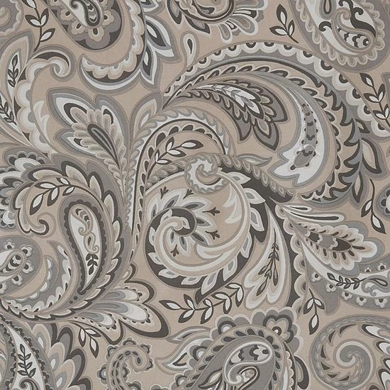 Madison Park Rosalie Twist Tab Paisley Printed Room Darkening Window Curtain Gray - Image 4